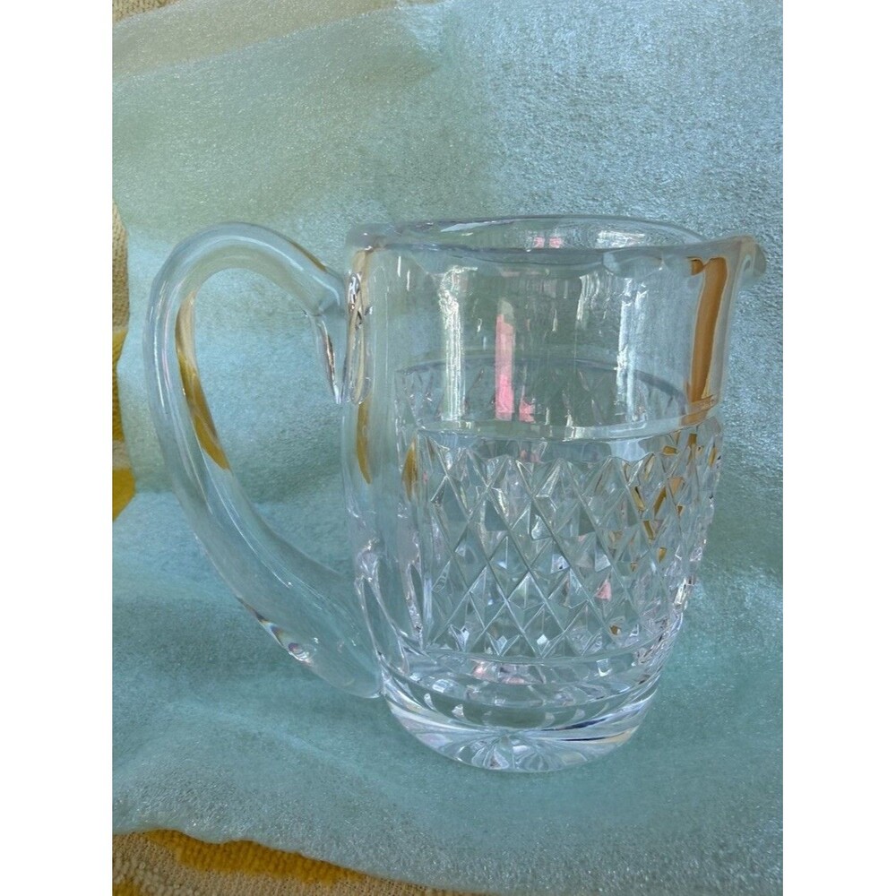 Waterford Crystal Small Cara Pitcher Bar Ware Juice Drink Mixer Acid Stamp